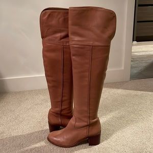 Tan Over-the-Knee boots